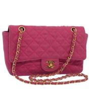 Chanel Vintage Pre-owned Canvas chanel-vskor Pink, Dam