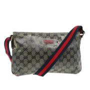 Gucci Vintage Pre-owned Canvas gucci-vskor Beige, Dam