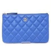 Chanel Vintage Pre-owned Laeder chanel-vskor Blue, Dam