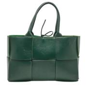 Bottega Veneta Vintage Pre-owned Laeder totevskor Green, Dam