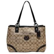 Coach Pre-owned Pre-owned Canvas handvskor Brown, Dam