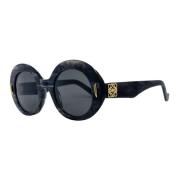 Loewe Vintage Runda Solglasögon Svart Marmor Black, Dam