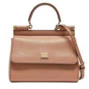 Dolce & Gabbana Pre-owned Pre-owned Laeder handvskor Beige, Dam