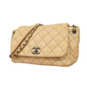 Chanel Vintage Pre-owned Laeder chanel-vskor Beige, Dam