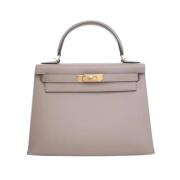 Hermès Vintage Pre-owned Laeder handvskor Gray, Dam