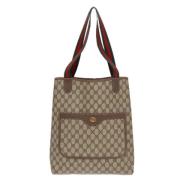 Gucci Vintage Pre-owned Canvas totevskor Beige, Dam