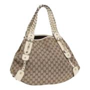 Gucci Vintage Pre-owned Canvas gucci-vskor Beige, Dam