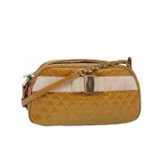 Salvatore Ferragamo Pre-owned Pre-owned Tyg axelremsvskor Yellow, Dam