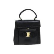 Salvatore Ferragamo Pre-owned Pre-owned Laeder handvskor Black, Dam