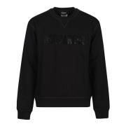 Dsquared2 Stilig Sweatshirt för en Cool Passform Black, Herr