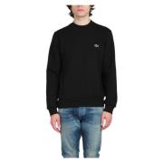 Lacoste Klassisk Croc Embro Sweatshirt Black, Herr