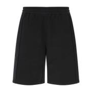 Ermenegildo Zegna Stilig Bermuda Pantalone för Män Black, Herr