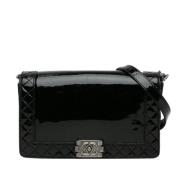 Chanel Vintage Pre-owned Laeder axelremsvskor Black, Dam