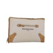 Balenciaga Vintage Pre-owned Canvas balenciaga-vskor Beige, Dam