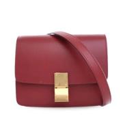 Celine Vintage Pre-owned Laeder axelremsvskor Red, Dam