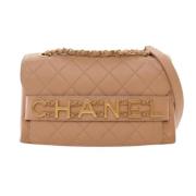 Chanel Vintage Pre-owned Laeder chanel-vskor Beige, Dam