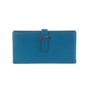 Hermès Vintage Pre-owned Laeder plnbcker Blue, Dam