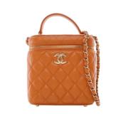 Chanel Vintage Pre-owned Laeder chanel-vskor Orange, Dam