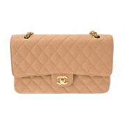 Chanel Vintage Pre-owned Laeder chanel-vskor Beige, Dam