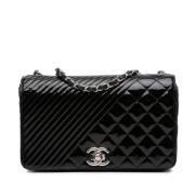 Chanel Vintage Pre-owned Laeder axelremsvskor Black, Dam