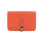 Hermès Vintage Pre-owned Laeder plnbcker Orange, Dam