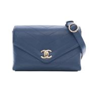 Chanel Vintage Pre-owned Laeder chanel-vskor Blue, Dam