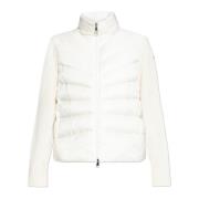 Moncler Kofta med vadderad framsida Beige, Dam