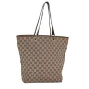 Gucci Vintage Pre-owned Canvas gucci-vskor Beige, Dam