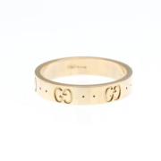 Gucci Vintage Pre-owned Vitt guld ringar Yellow, Dam