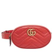 Gucci Vintage Pre-owned Laeder gucci-vskor Red, Dam