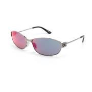 Balenciaga Bb0336S 002 Sunglasses Gray, Unisex