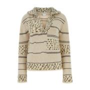 Bottega Veneta Soapstone Sweater Beige, Dam