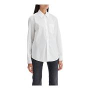 Pinko Klassisk Poplin Skjorta för Män White, Dam