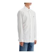 Polo Ralph Lauren Stretch Poplin Skjorta med Button-Down Krage White, ...