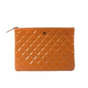 Chanel Vintage Pre-owned Laeder plnbcker Orange, Dam