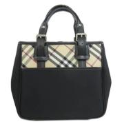 Burberry Vintage Pre-owned Nylon totevskor Black, Dam