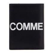 Comme des Garçons Maxi Logo Läder Bifold Plånbok Black, Unisex