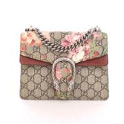 Gucci Vintage Pre-owned Belagd canvas gucci-vskor Beige, Dam