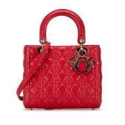 Dior Vintage Pre-owned Laeder handvskor Red, Dam