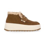 ASH Brun Mocka Loafer med Höjd Sula Brown, Dam