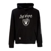 New Era Las Vegas Raiders Script Hoodie Svart/Vit Black, Herr