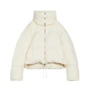 Sportmax Svart dunjacka med oversized passform Beige, Dam