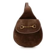 Gucci Vintage Pre-owned Mocka axelremsvskor Brown, Dam