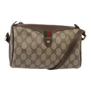 Gucci Vintage Pre-owned Laeder axelremsvskor Beige, Dam