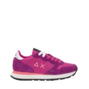 Sun68 Fuchsia Mocka Sneakers med Dubbla Vita Snören Pink, Dam