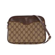 Gucci Vintage Pre-owned Canvas gucci-vskor Brown, Dam