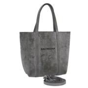 Balenciaga Vintage Pre-owned Laeder totevskor Gray, Dam