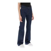 Ami Paris Flare jeans med hög midja Blue, Dam