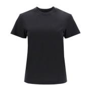 Y-3 Bomull Jersey Regular Fit T-shirt Black, Dam