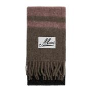 Marni Randig Mohairhalsduk med Fransar Brown, Unisex